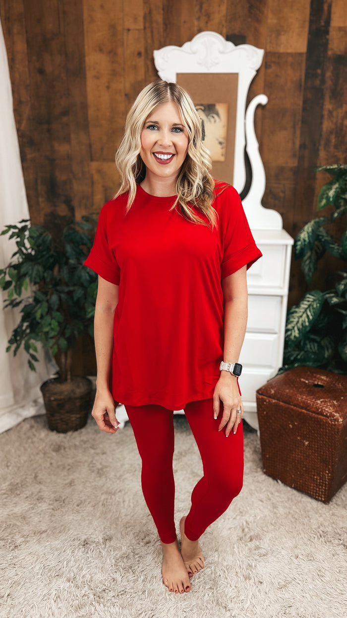 Skylar Lounge Set 2.0: Ruby Red