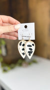 Trista Double Layered Animal Print Earrings