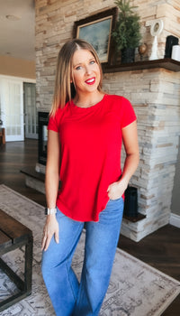 Morgan Basic Tee | Red