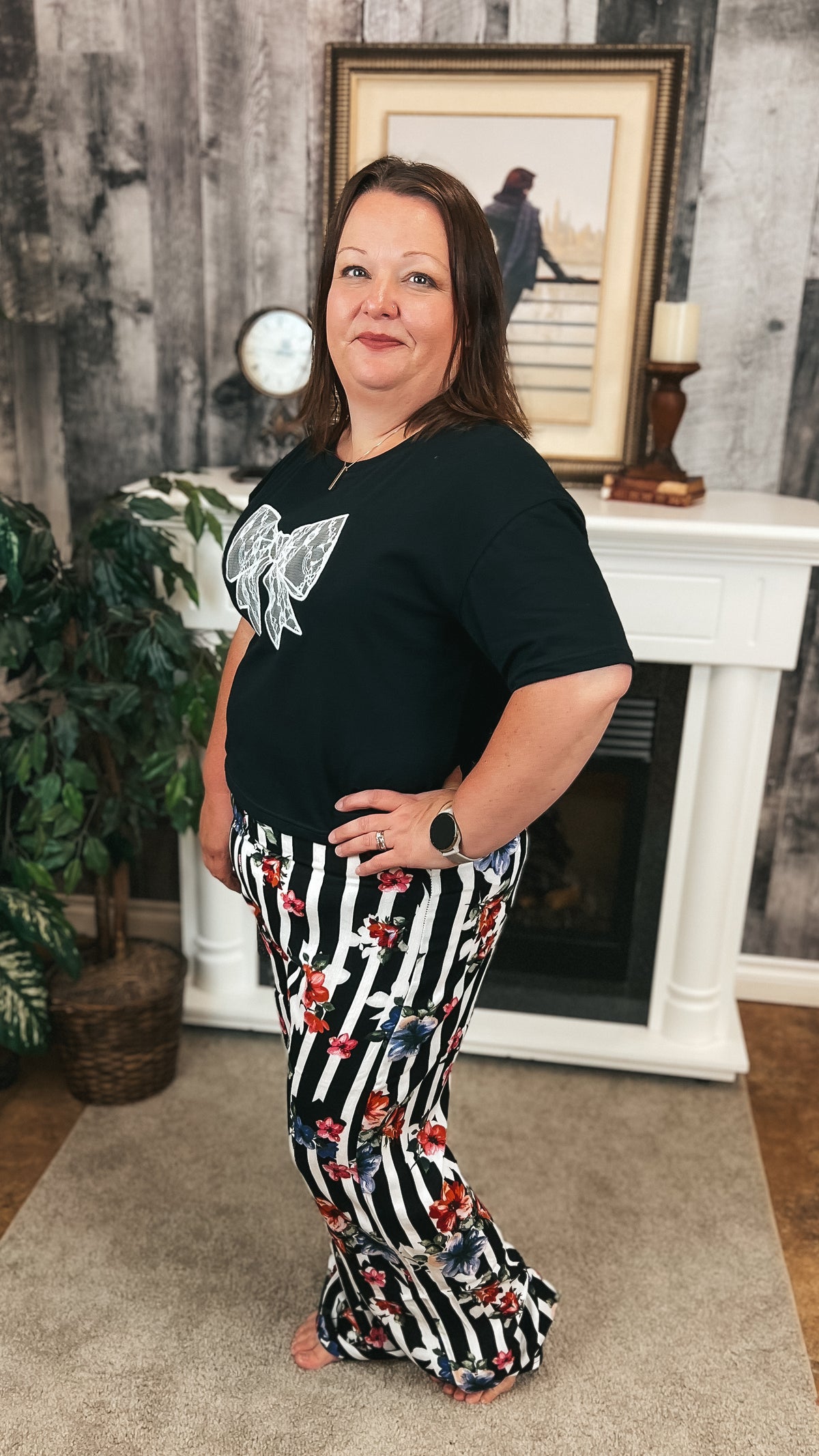 Shelly Wide Leg Floral Pants