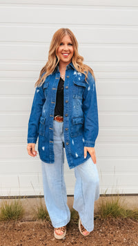 Tammy Denim Jacket | Dark Blue