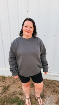 Holly Crewneck | Charcoal