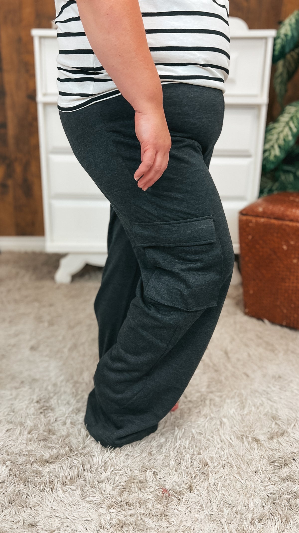 Rylyn Cargo Jogging Pants | Charcoal