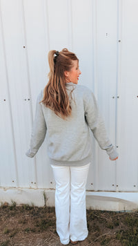 Holly Crewneck | Heather Grey
