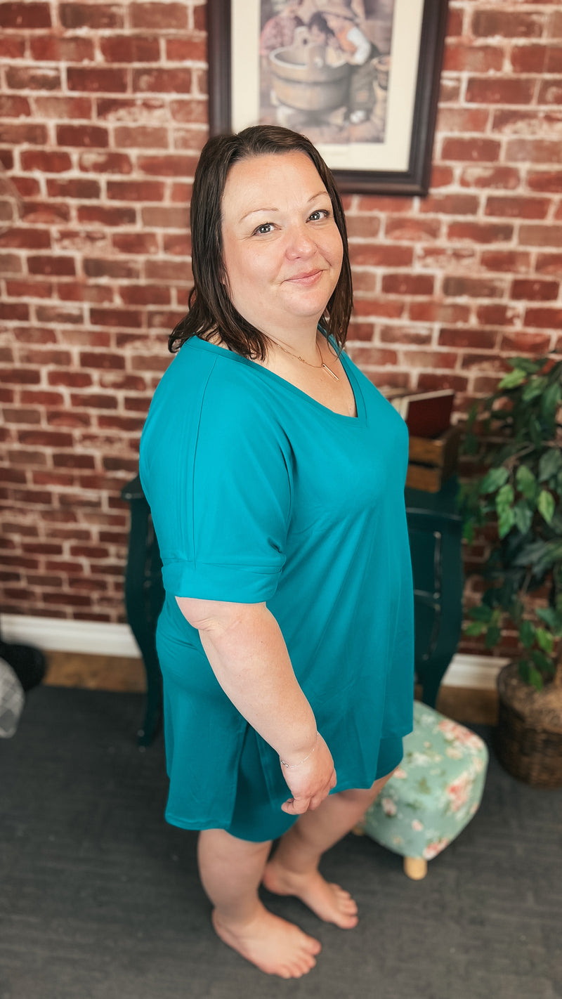 Skylar Short Set: Teal