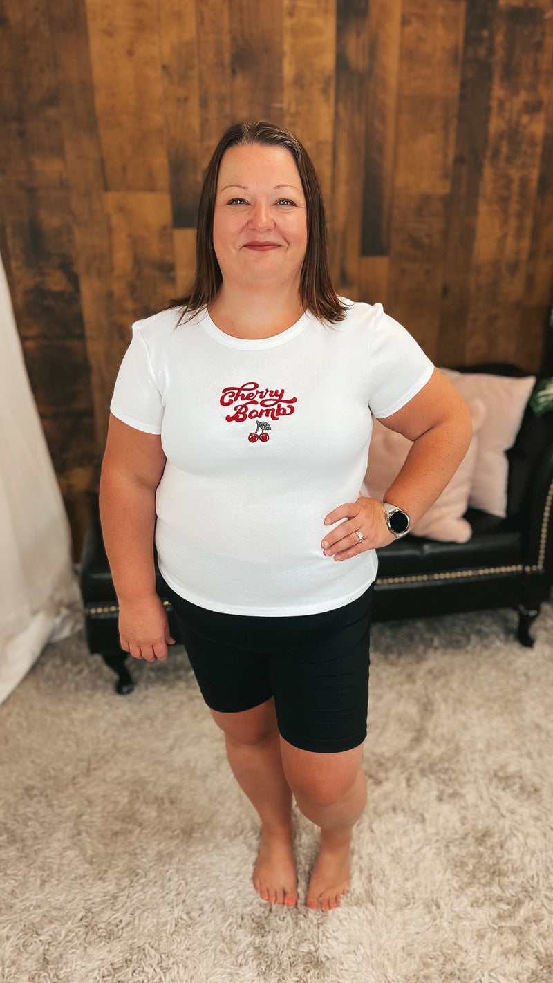 Stephanie | Cherry Bomb Graphic Tee
