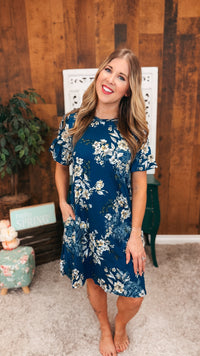 Emily Floral Sundress | Blue