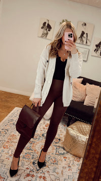 Crystal Floral Knit Cardigan | Beige | One Size