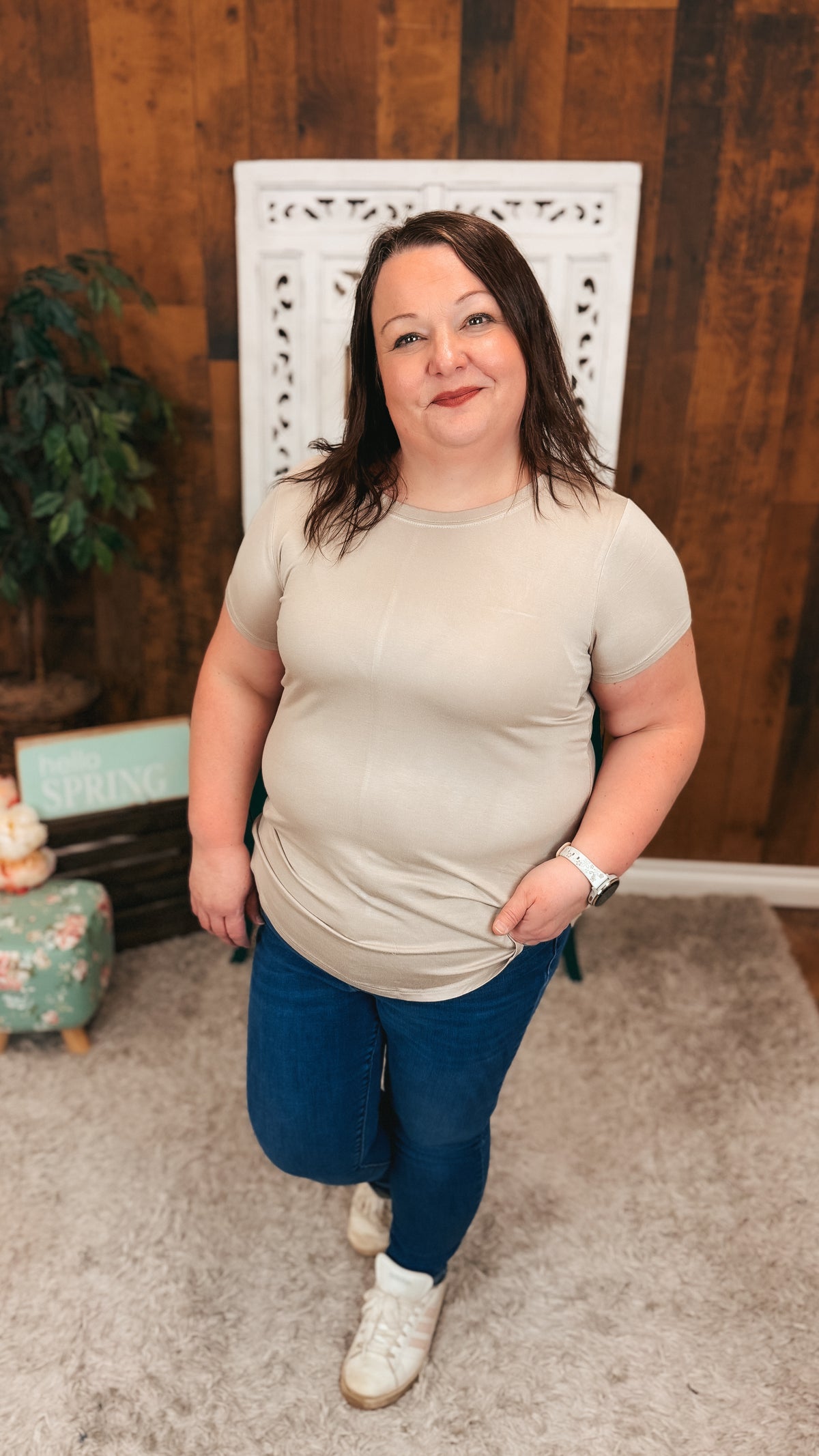 Morgan Basic Tee | Mocha