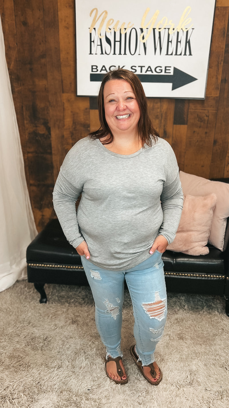 Lauralee Long Sleeve | Grey