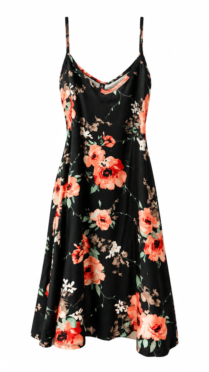 Julie Tunic Dress | Black Floral