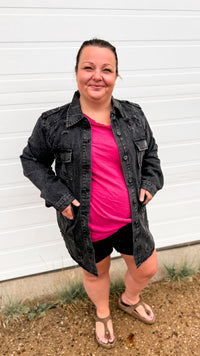 Tammy Denim Jacket | Black