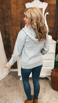 Layne Zip Hoodie: Grey