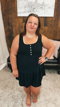 Leah Tiered Tunic | Black
