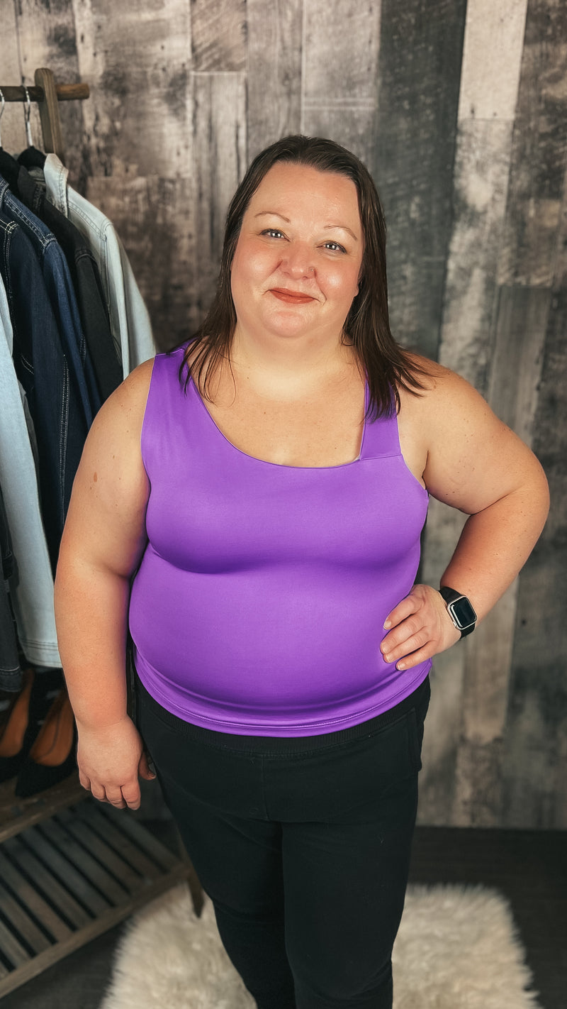 Emma Tank Top: Purple