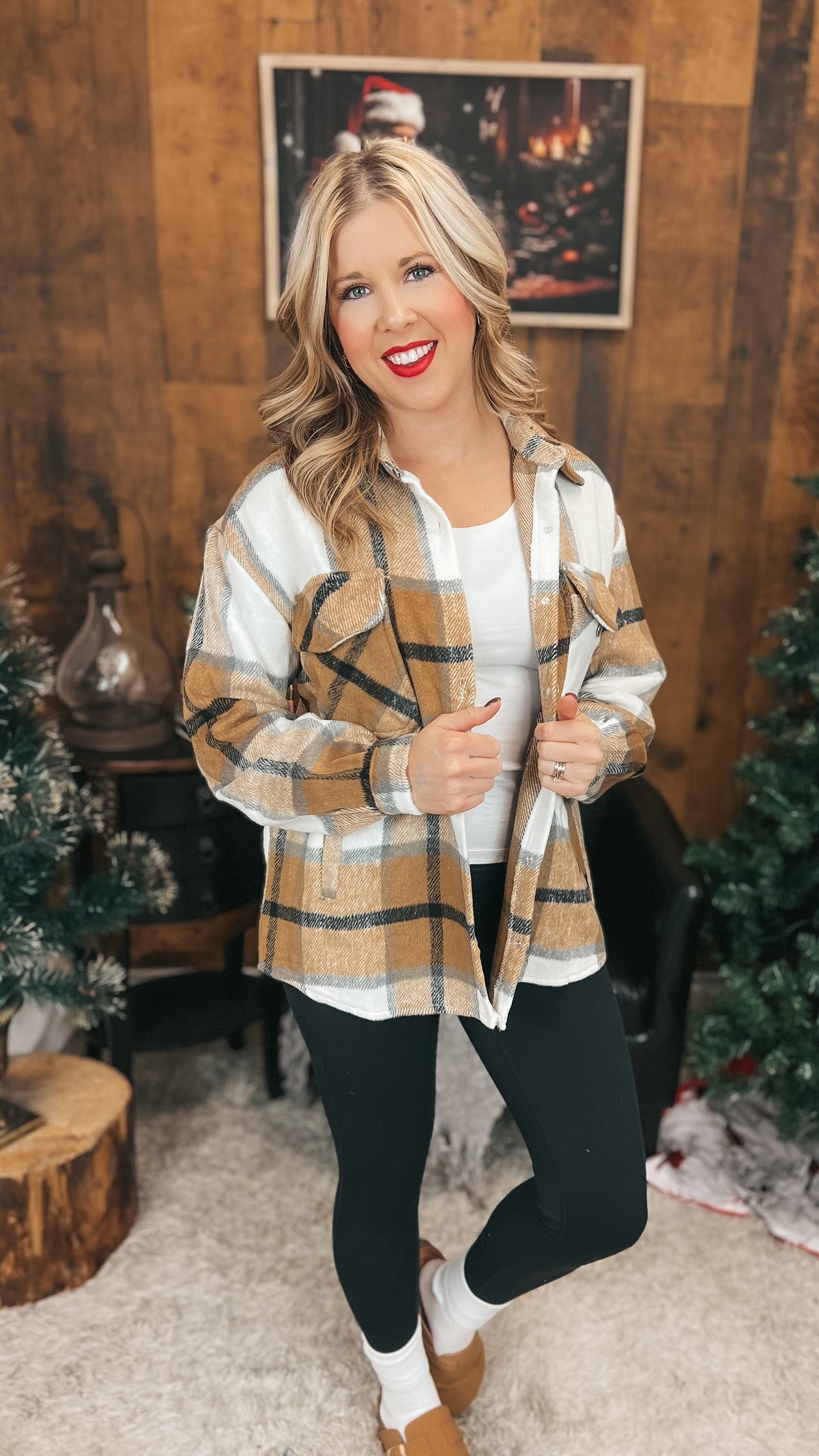 Charlotte Shacket| Brown & Cream