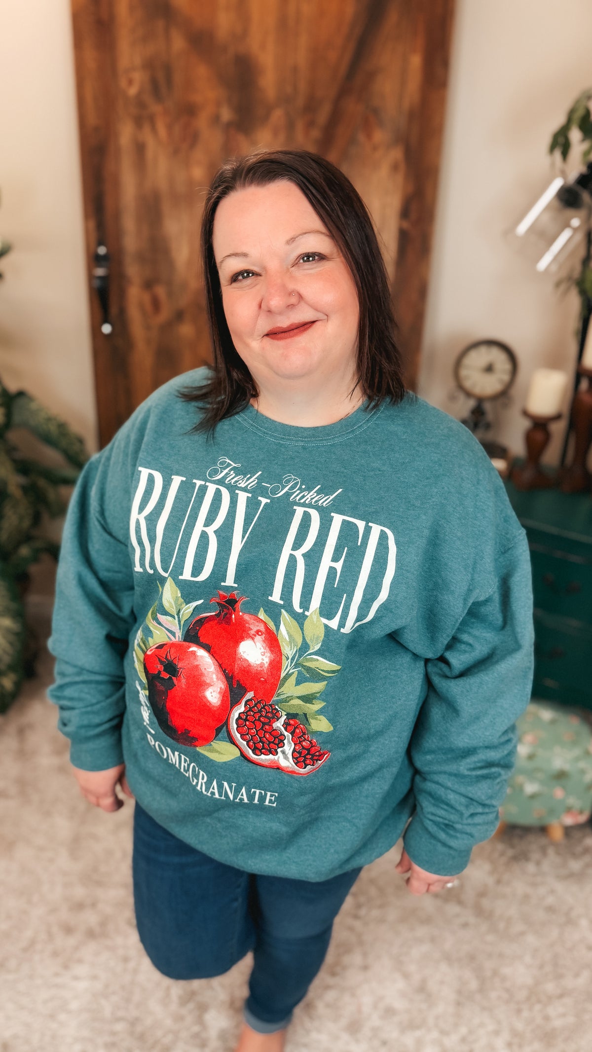 Ruby Red Pomegranate Sweatshirt