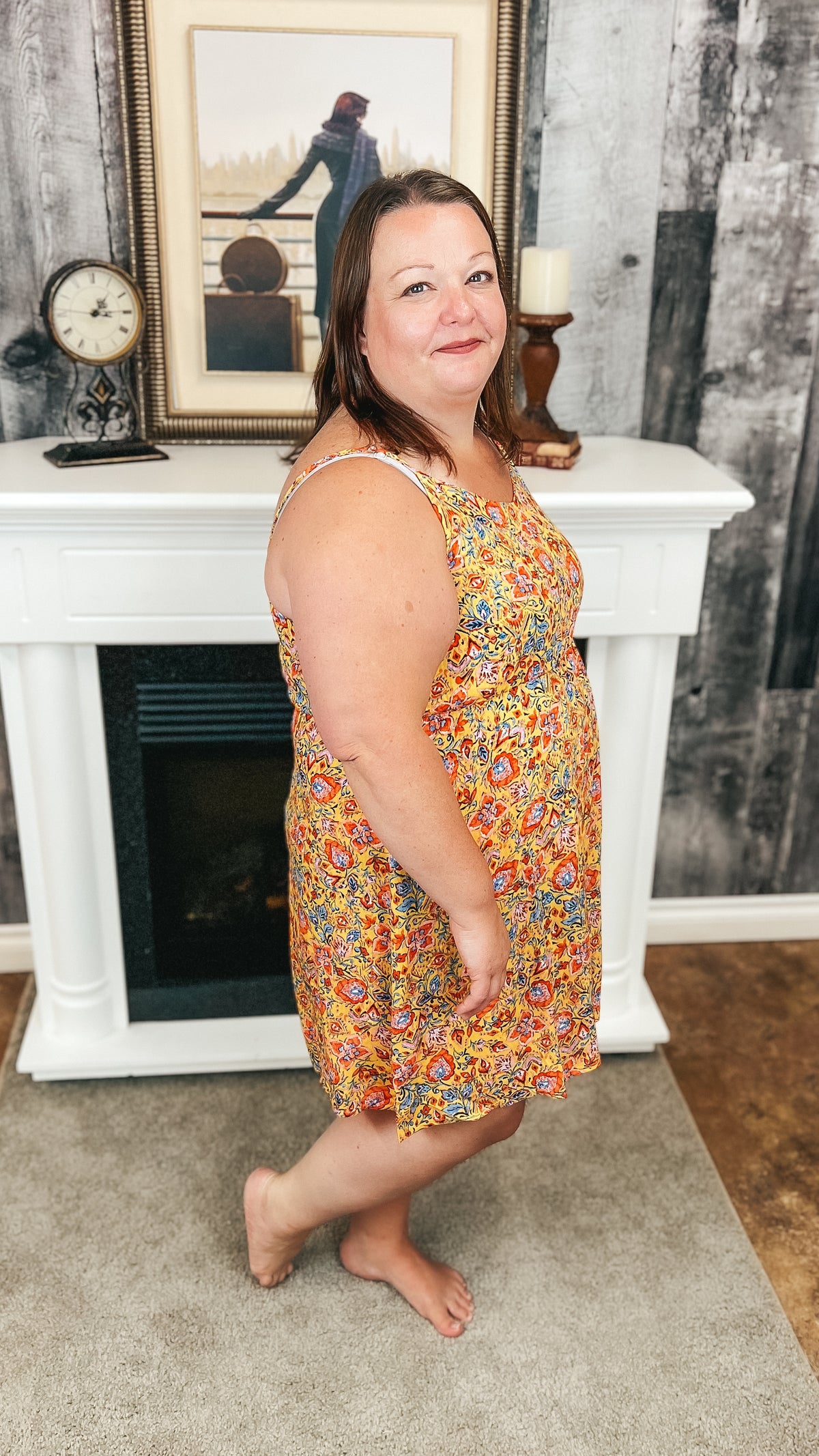 Diane Floral Sundress | Yellow
