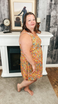 Diane Floral Sundress | Yellow