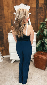 Blair Pleated Pants | Navy