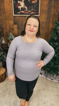 Tatum Ribbed Long Sleeve | Lilac