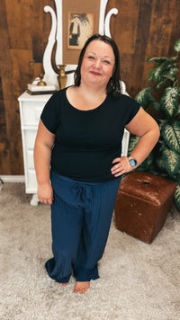 Blair Pleated Pants | Navy