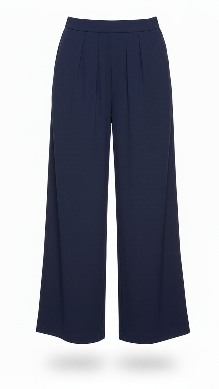 Nova Wide Leg Pants | Navy