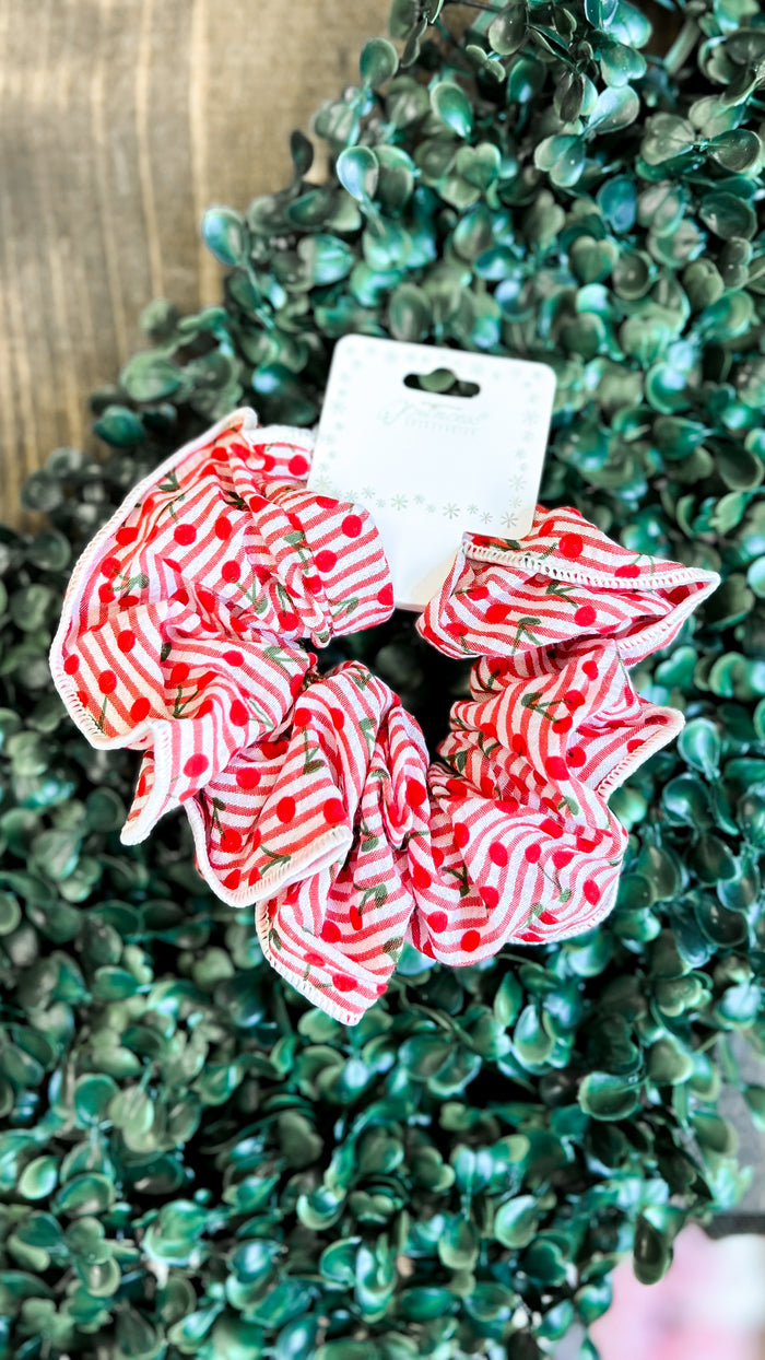 Cherry Scrunchie | Red