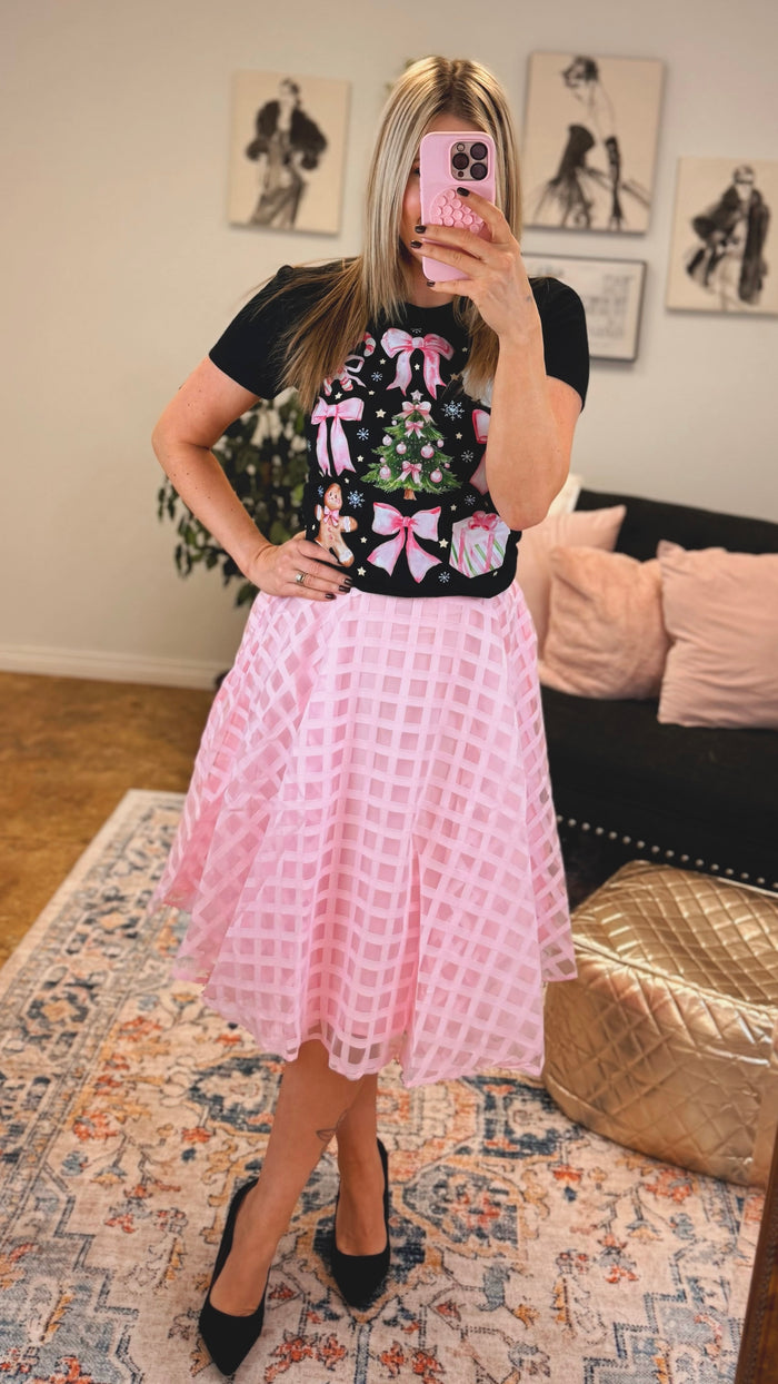 Carrie Lace Skirt: Pink *SALE*