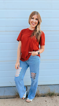 Julia Basic Tee | Rust