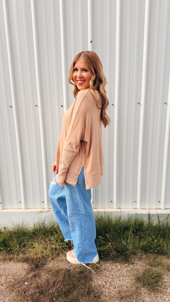 Kaylee Ottoman Top | Taupe