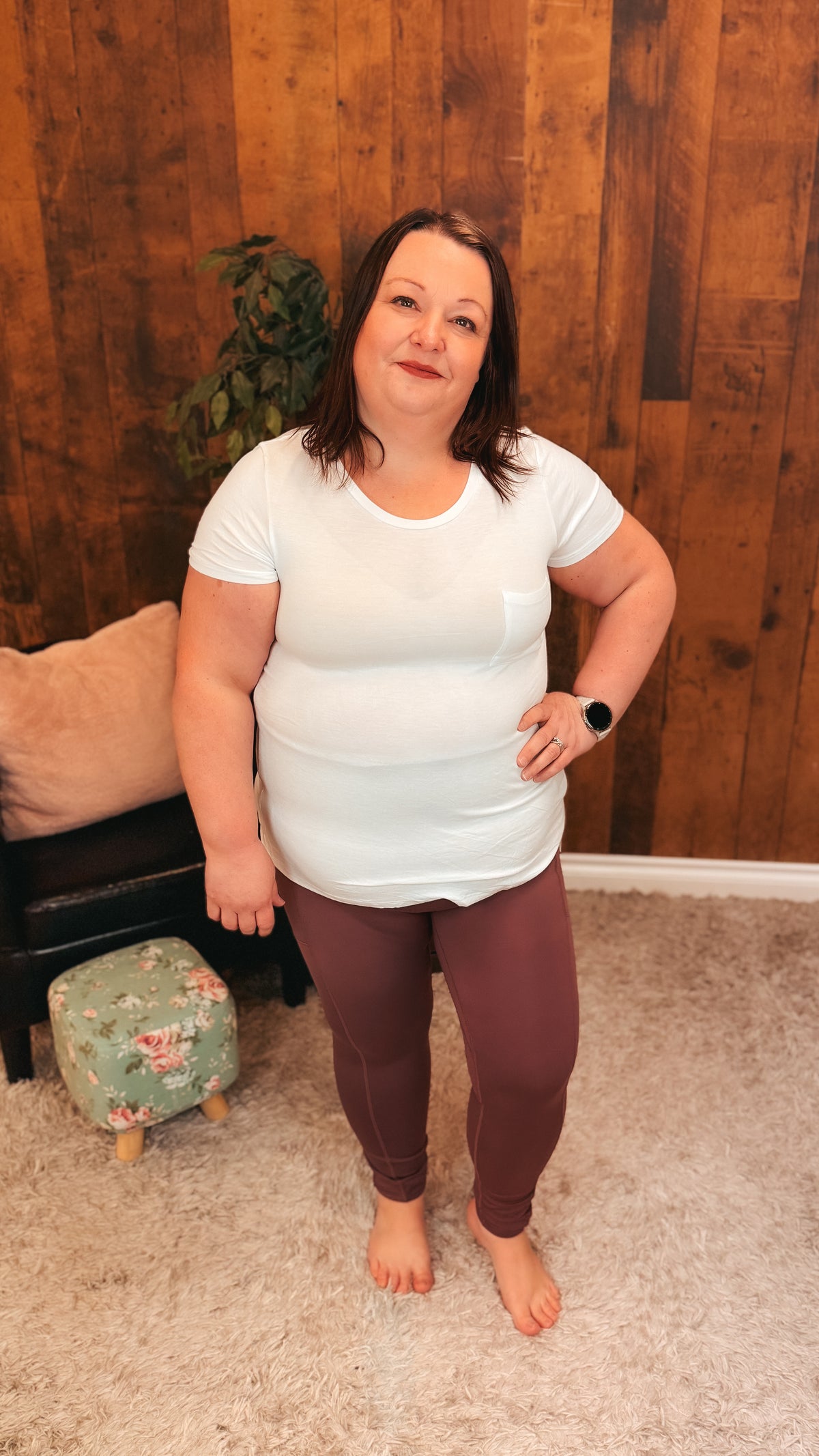 Zoey Athletic Leggings | Plum