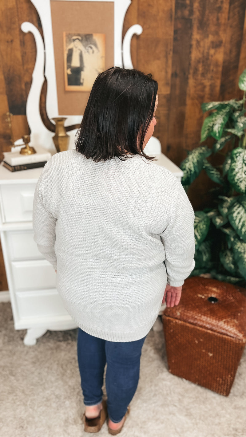 Scarlett Knit Sweater: Bone