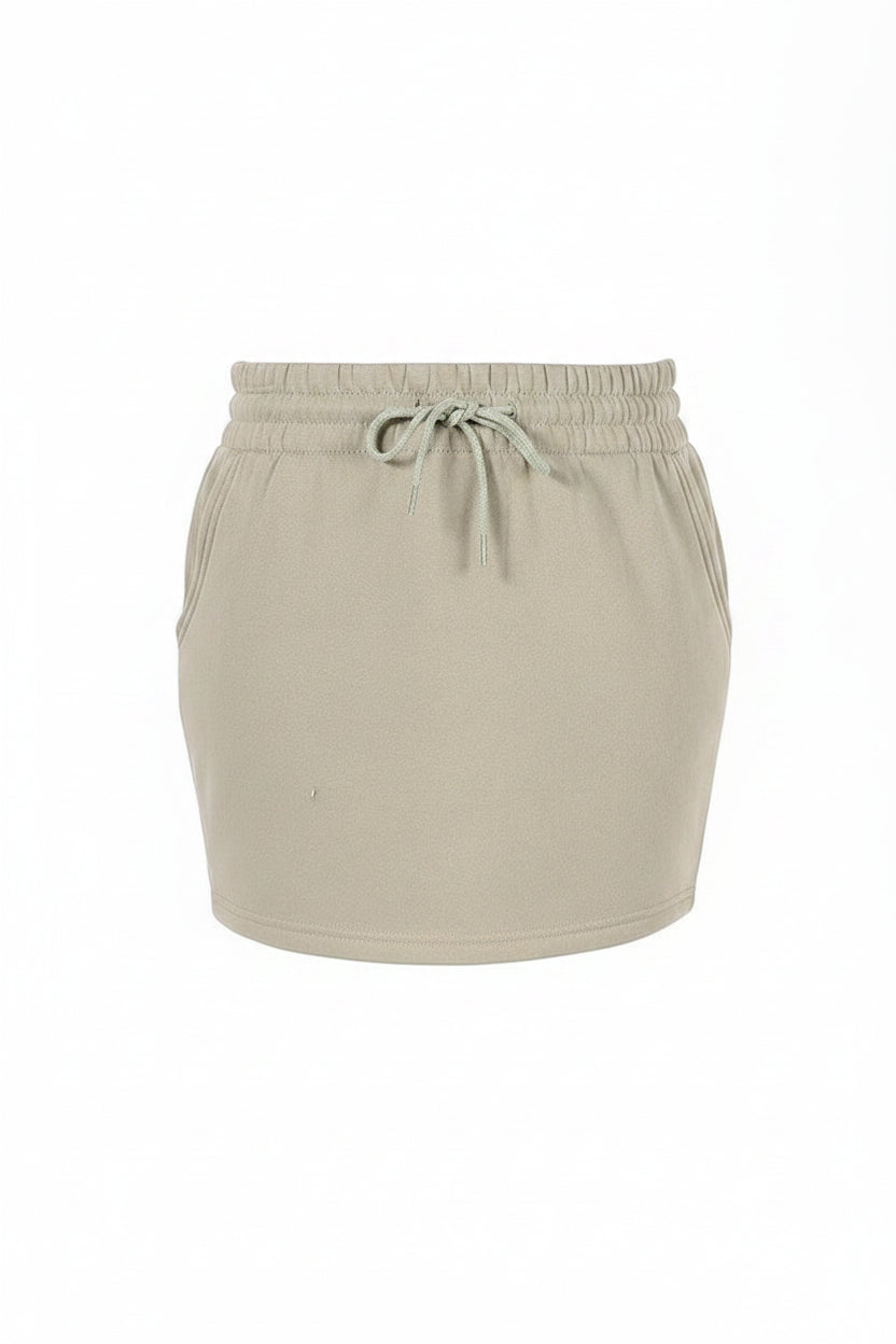 Breanna Jogging Skirt: Sage