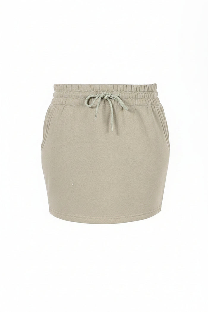 Breanna Jogging Skirt: Sage