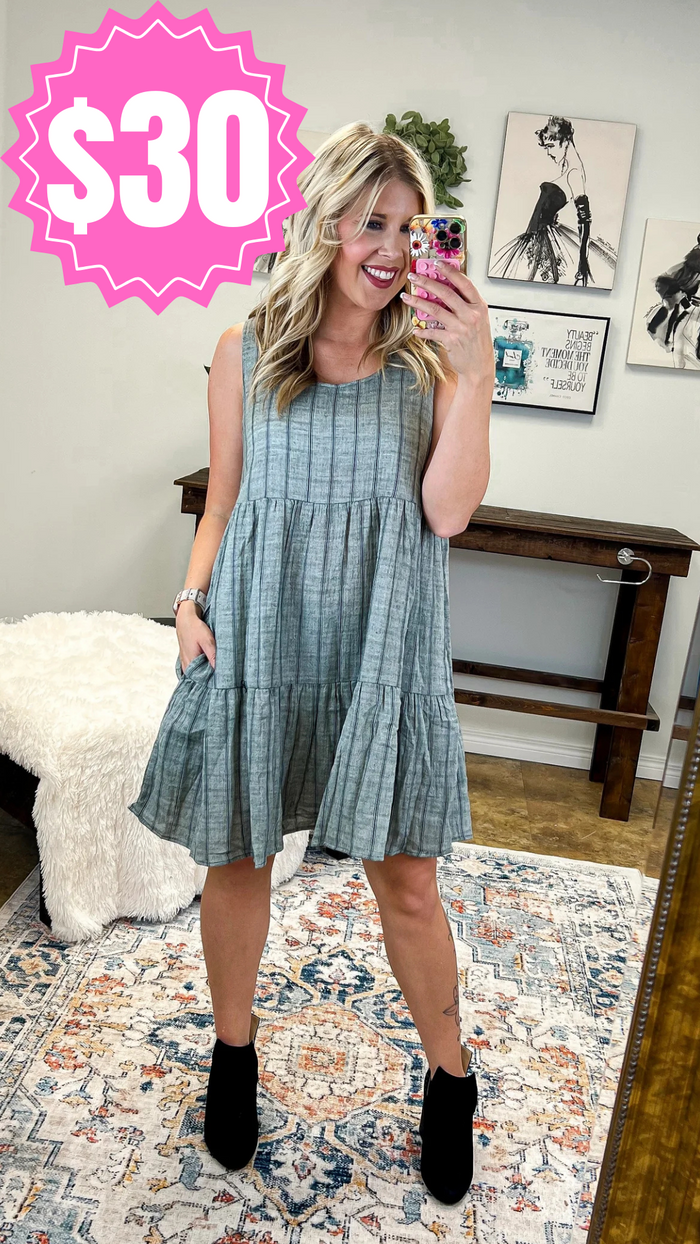 Penelope Pinstripe Dress *SALE*