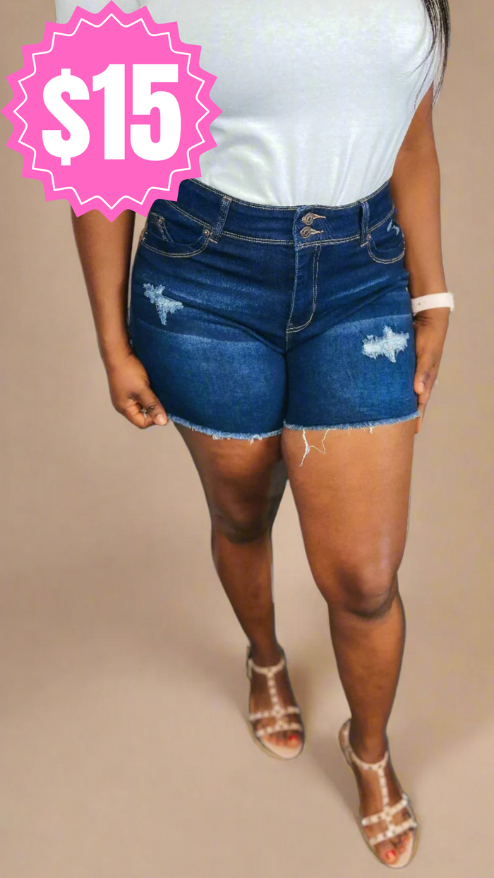 Lucas Denim Shorts: Dark Wash *SALE*