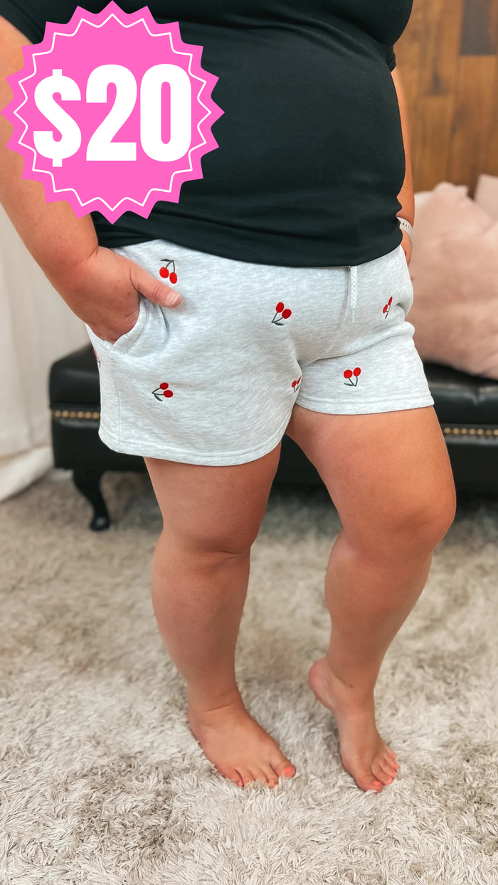 Sarah | Cherry Lounge Shorts *SALE*