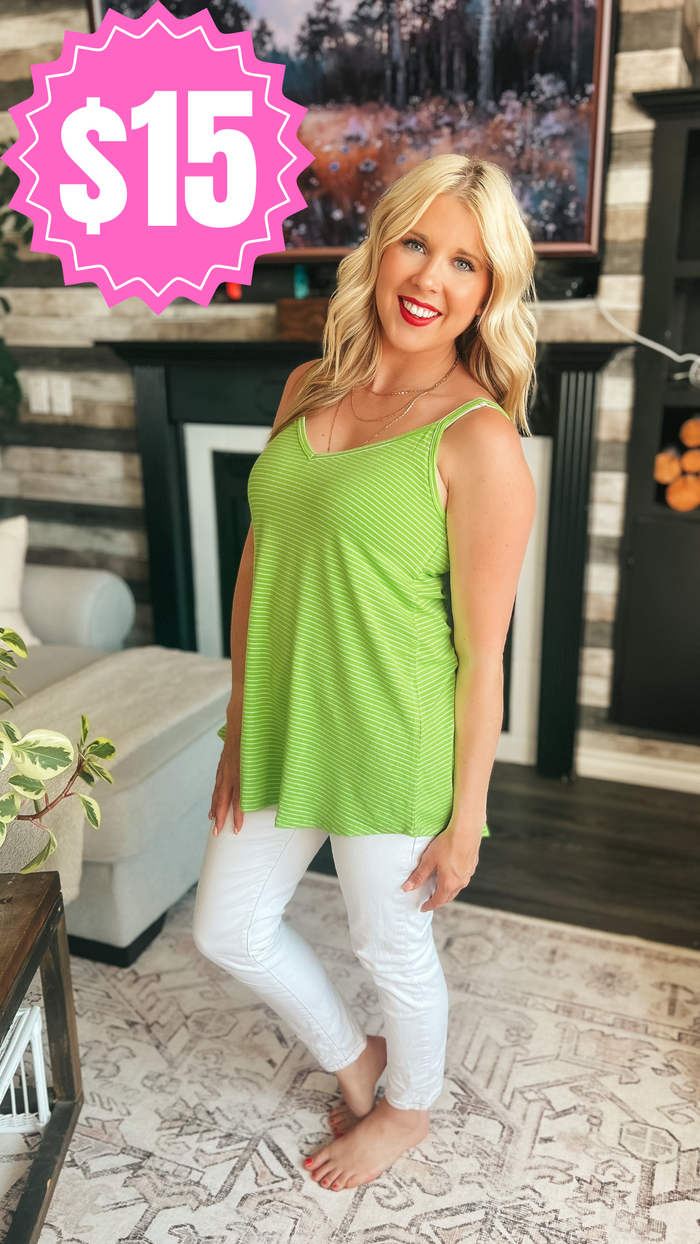 Calla Tank Top | Lime Green *SALE*