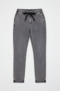 Lenny Cropped Jogger Denim | Washed Black