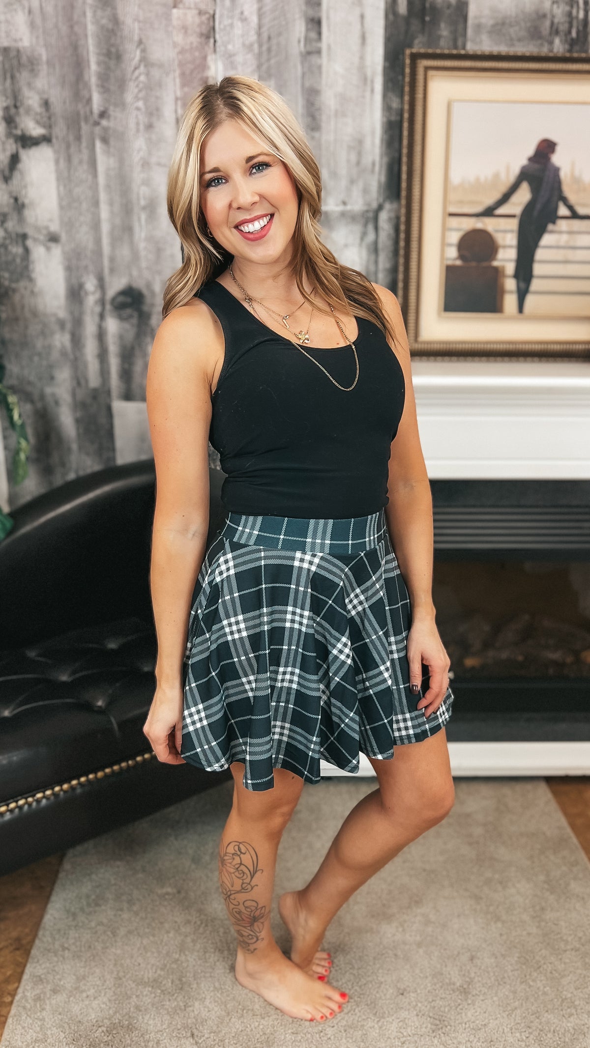 Cassandra Skort | Plaid