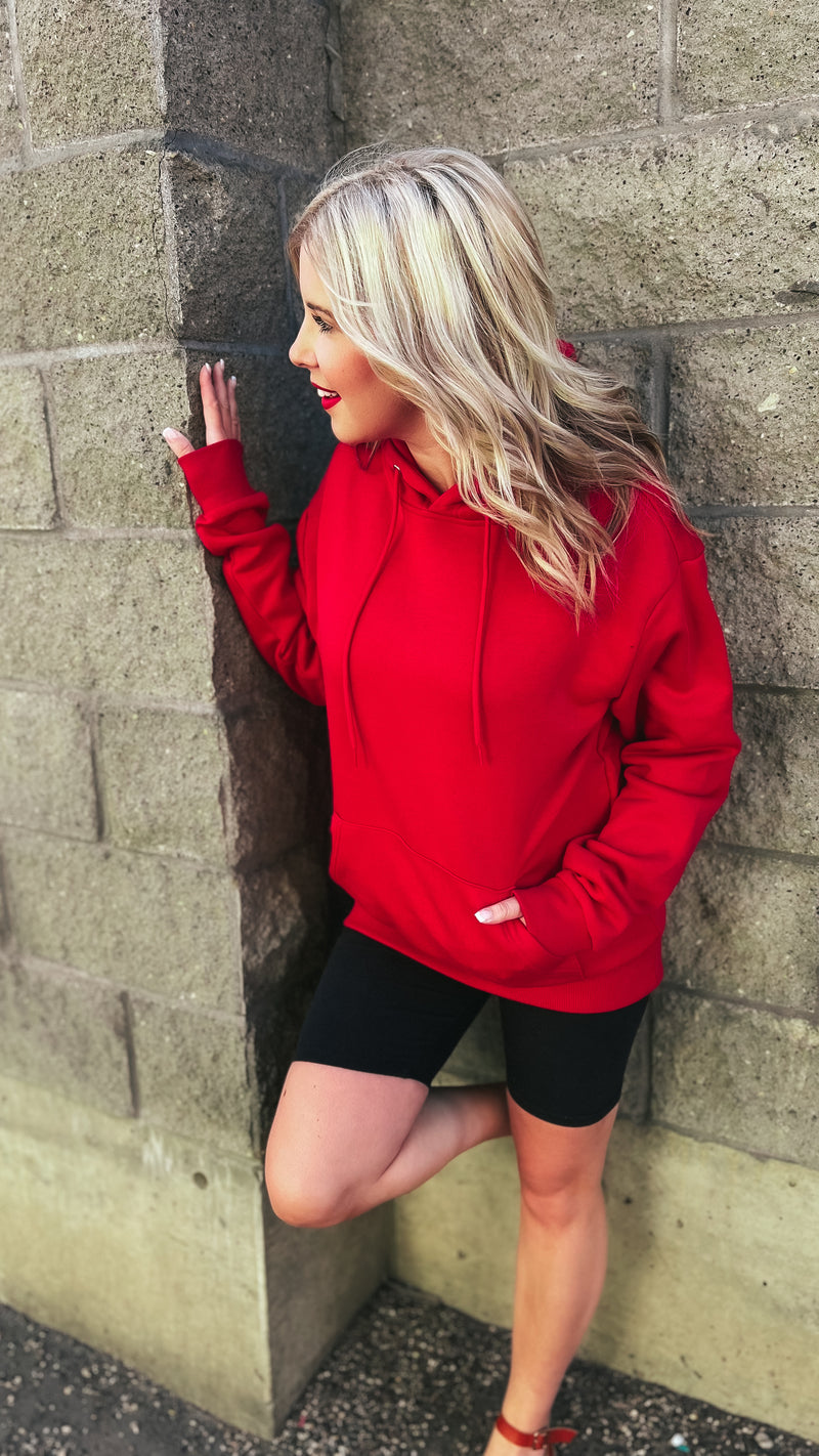 Riley Hoodie: Red