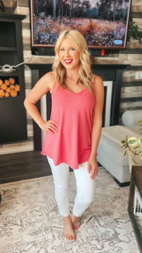 Calla Tank Top | Rose