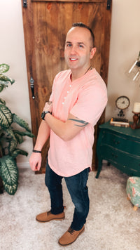 James Henley Tee: Salmon