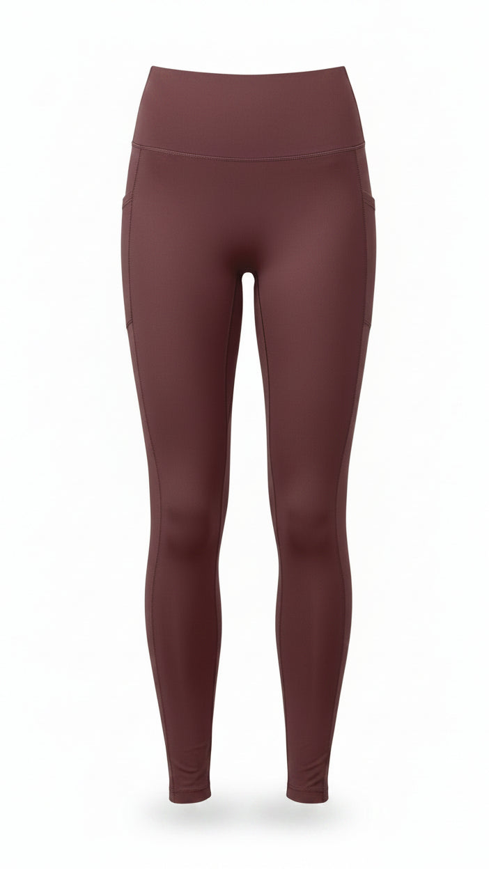 Zoey Athletic Leggings | Wine