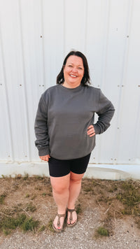 Holly Crewneck | Charcoal