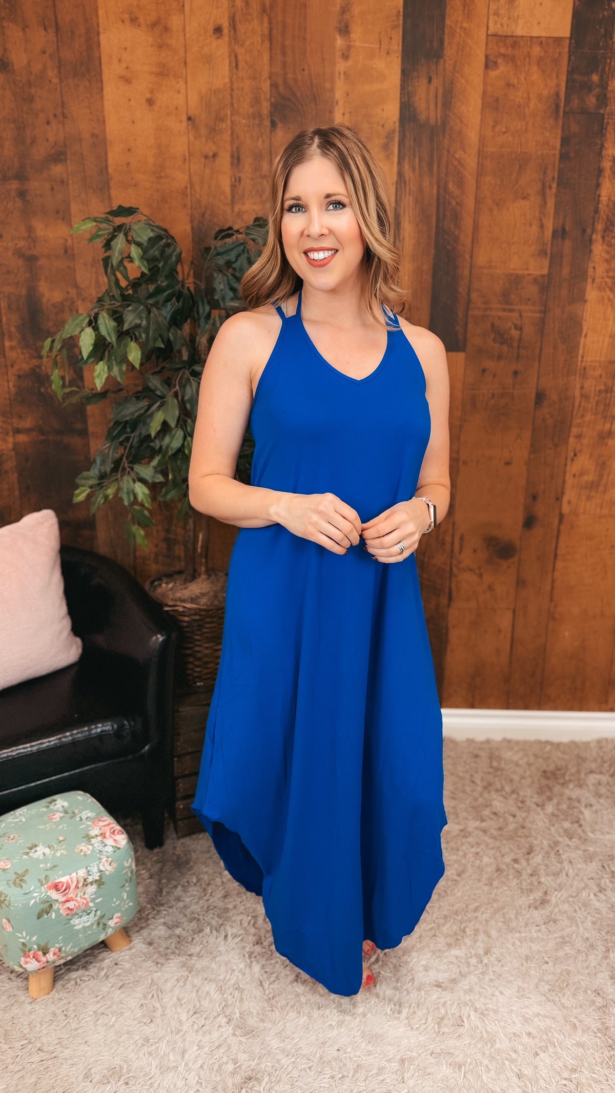 Gerri Maxi Sundress | Royal Blue