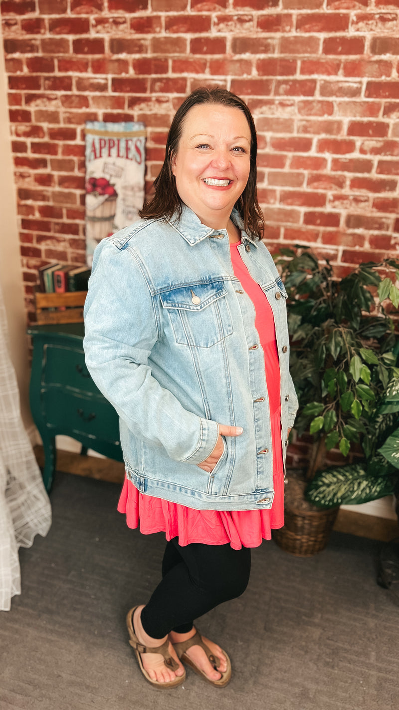 Kate Denim Jacket: Vintage Wash