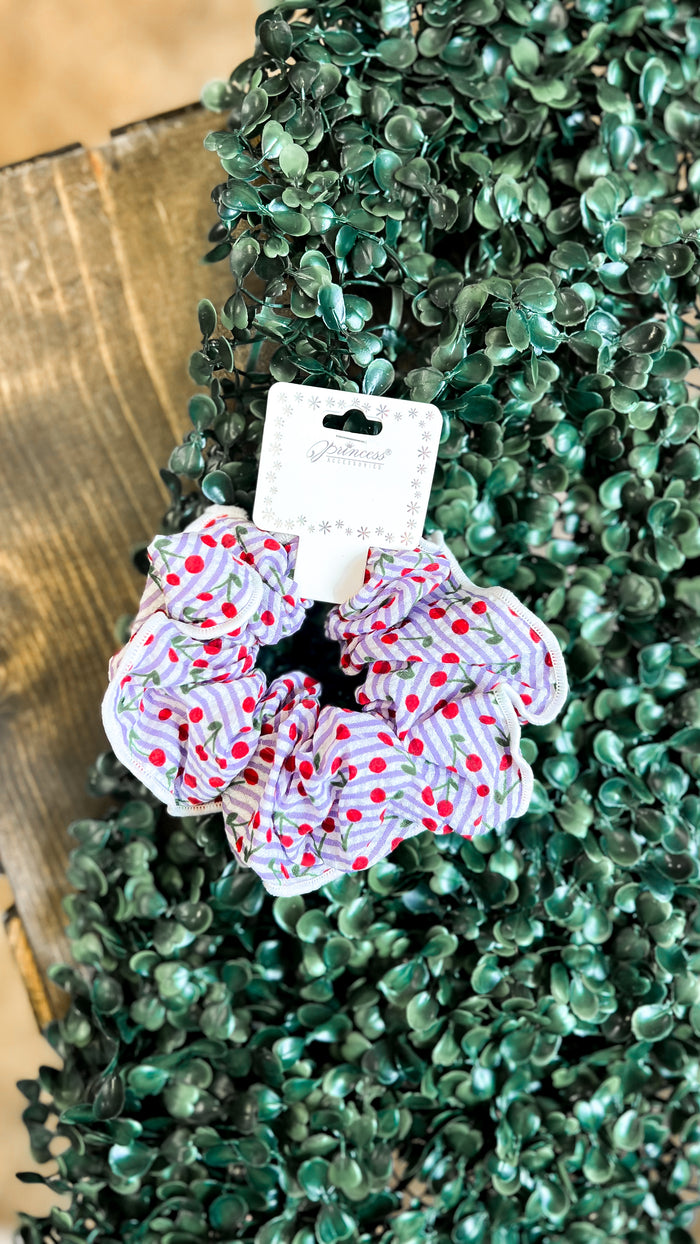 Cherry Scrunchie | Purple