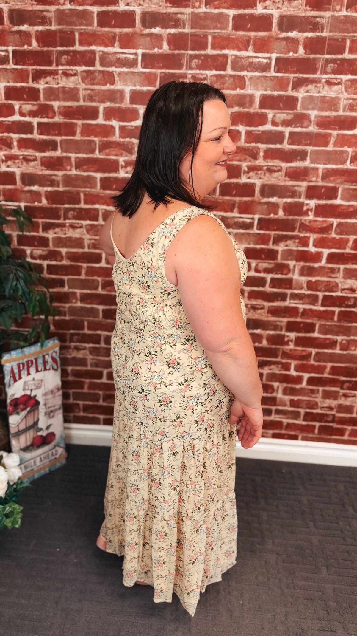 Natasha Floral Sundress | Light Yellow